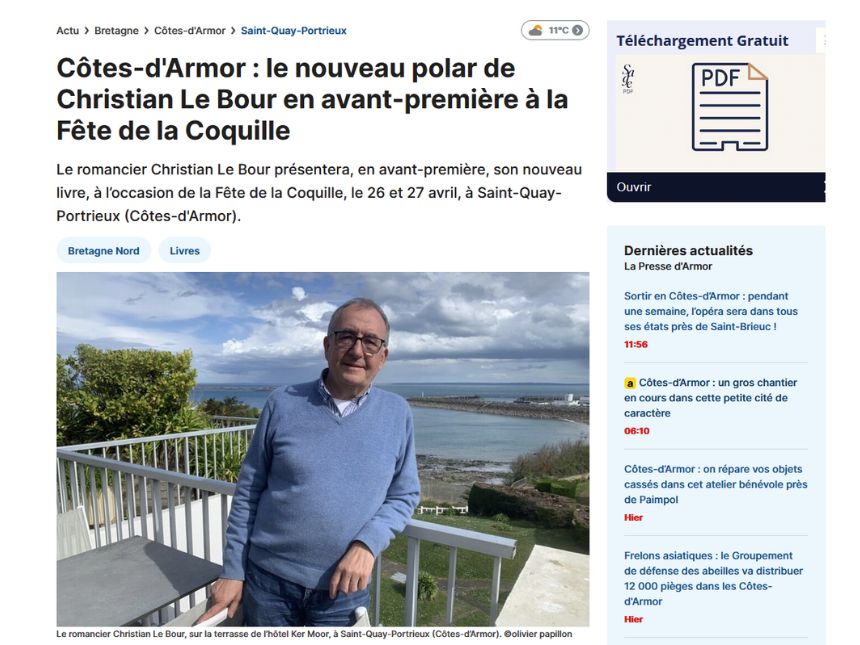 Article la presse d'amor 25042025 Article la presse d'Armor 25042025